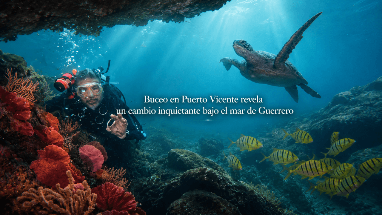 Buceo en Puerto Vicente revela un cambio inquietante bajo el mar de Guerrero 🌊