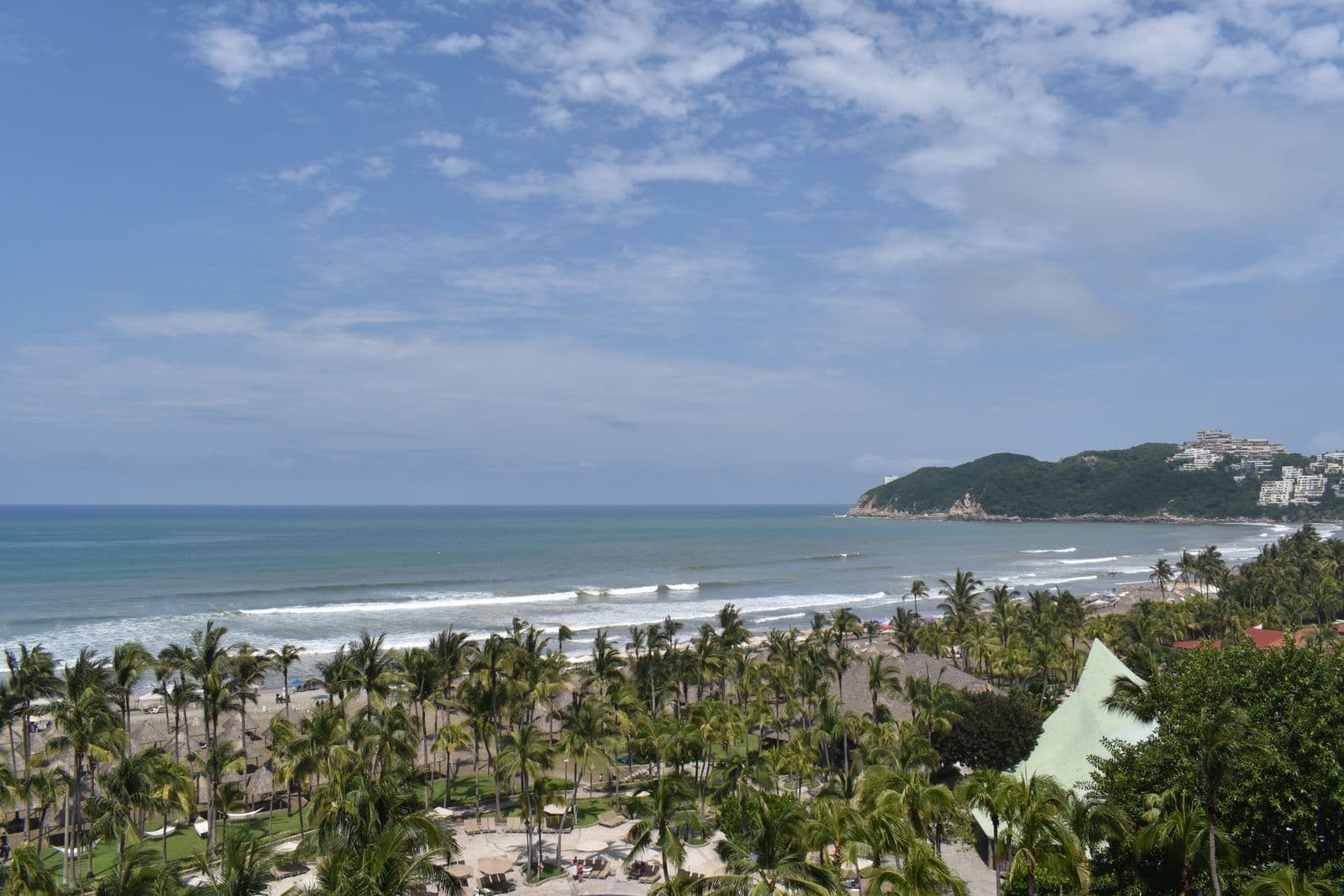 Vista aérea de la bahía de Acapulco