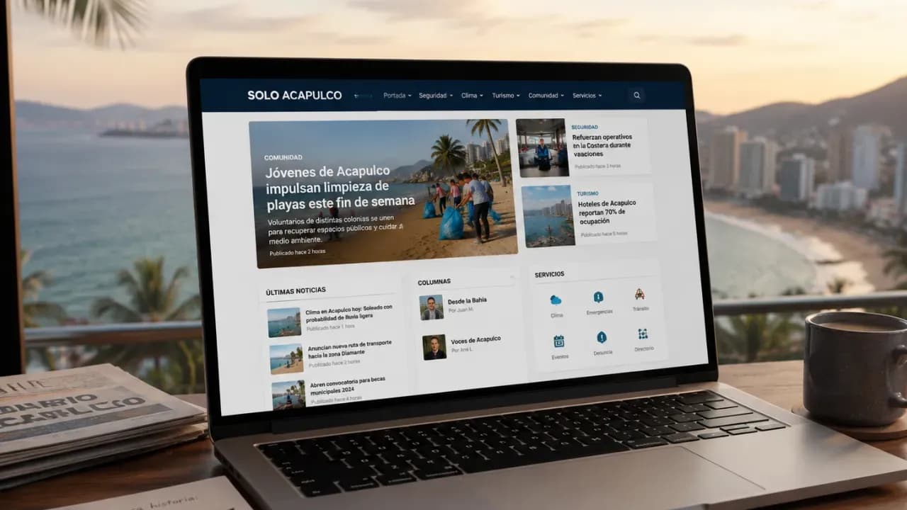 Así funcionará la sección Noticias dentro del nuevo portal de Solo Acapulco